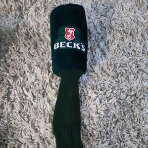 Vintage Becks beer golf club cover